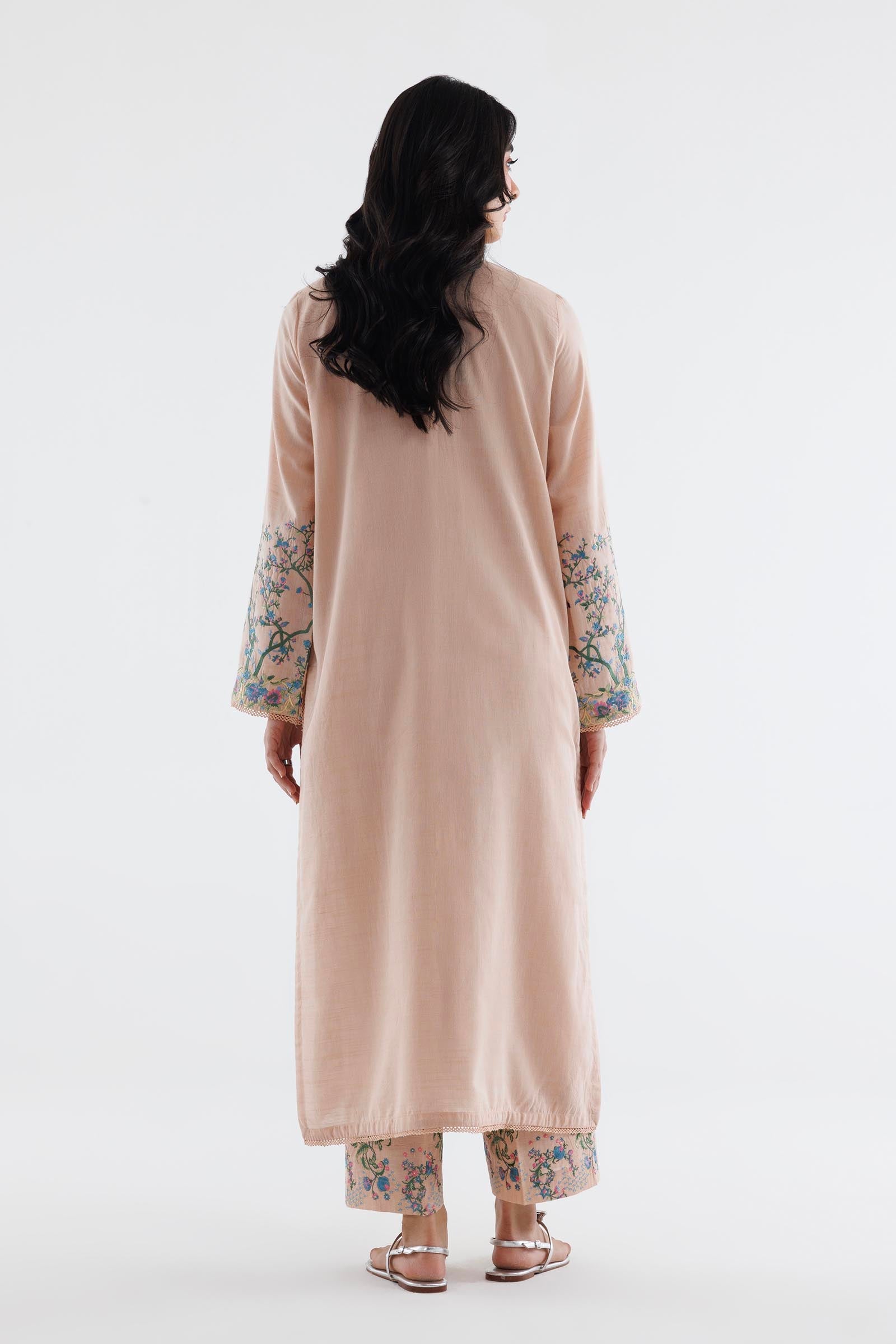Stitched Embroidered Chambary Shirt+ Culotte