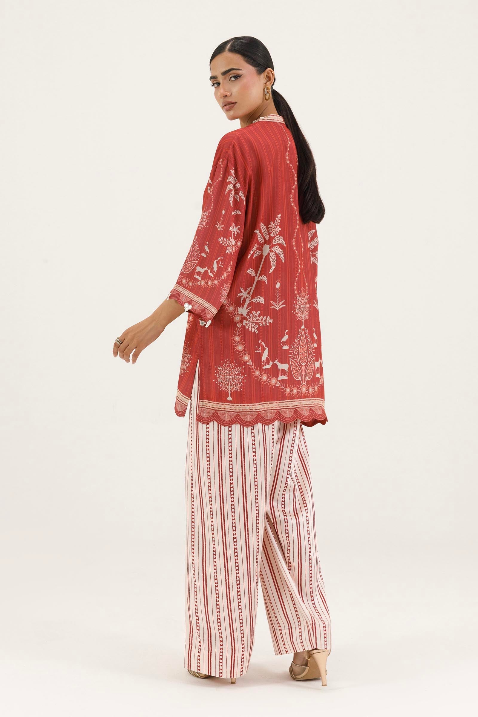 Stitched Printed Crepe Shirt+ Shalwar
