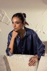 Stitched Printed Satin Shirt+  Shalwar