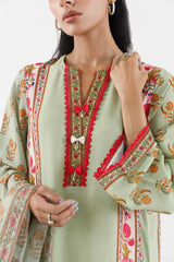 Stitched Printed Crepe Shirt+ Dupatta