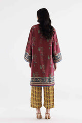 Stitched Printed Satin Shirt+ Culotte