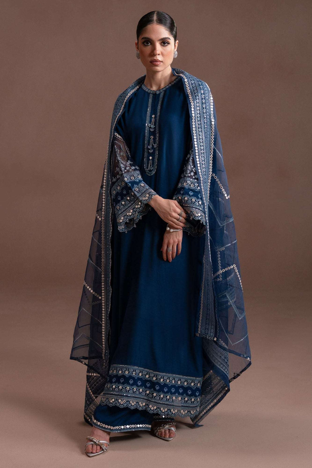 COBALT CHARM-3PC (SHIRT, TROUSER & DUPATTA)