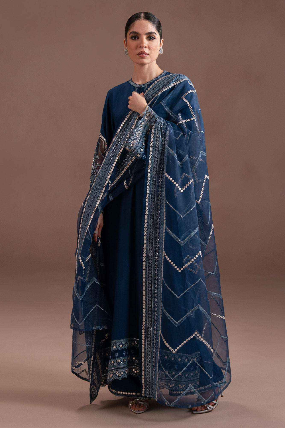 COBALT CHARM-3PC (SHIRT, TROUSER & DUPATTA)