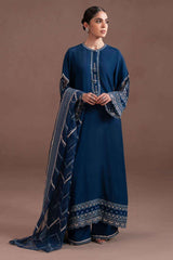 COBALT CHARM-3PC (SHIRT, TROUSER & DUPATTA)