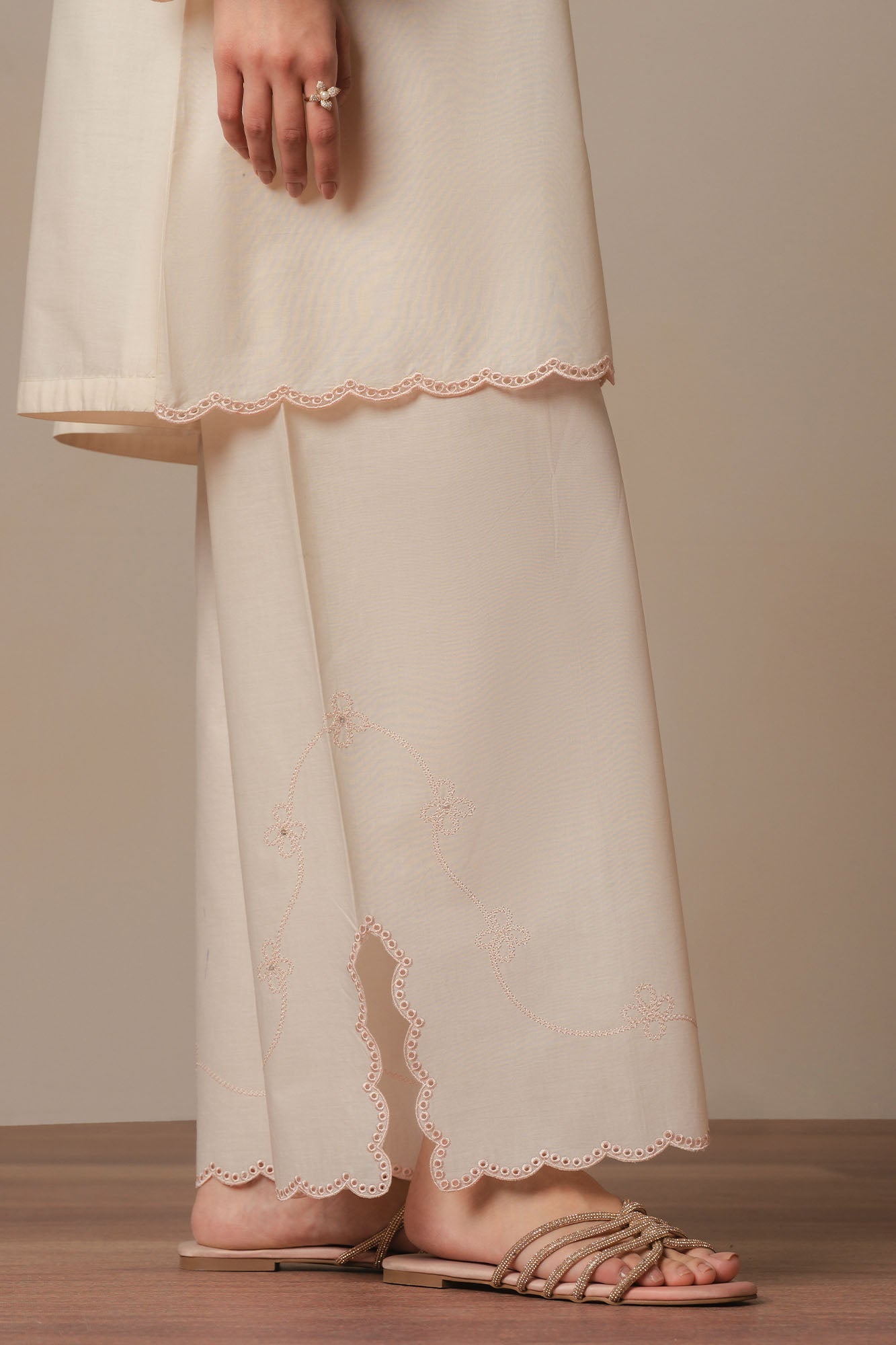 PETAL PEACH-2PC (SHIRT & TROUSER)