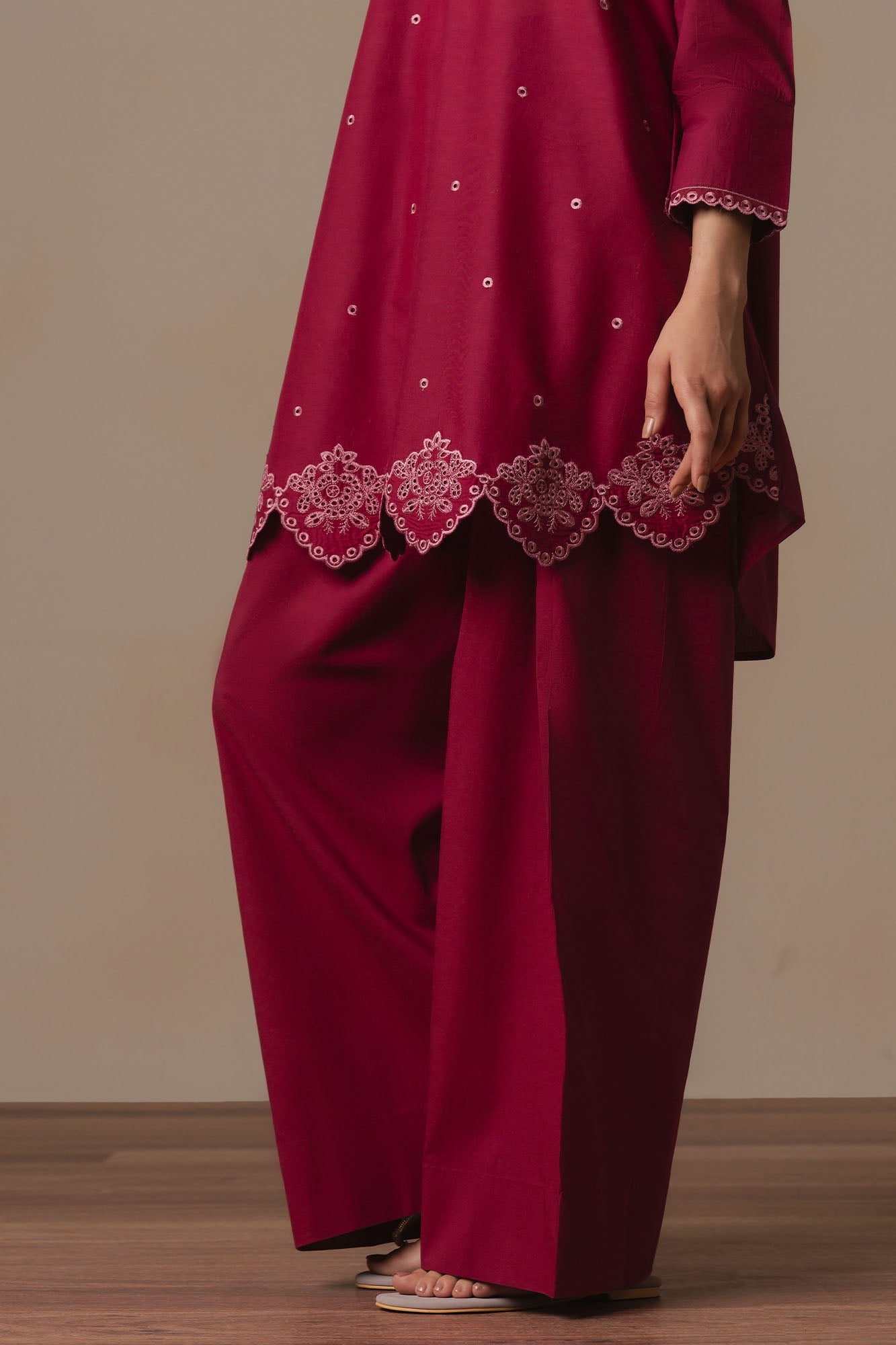 BERRY POP-2PC (SHIRT & SHALWAR)