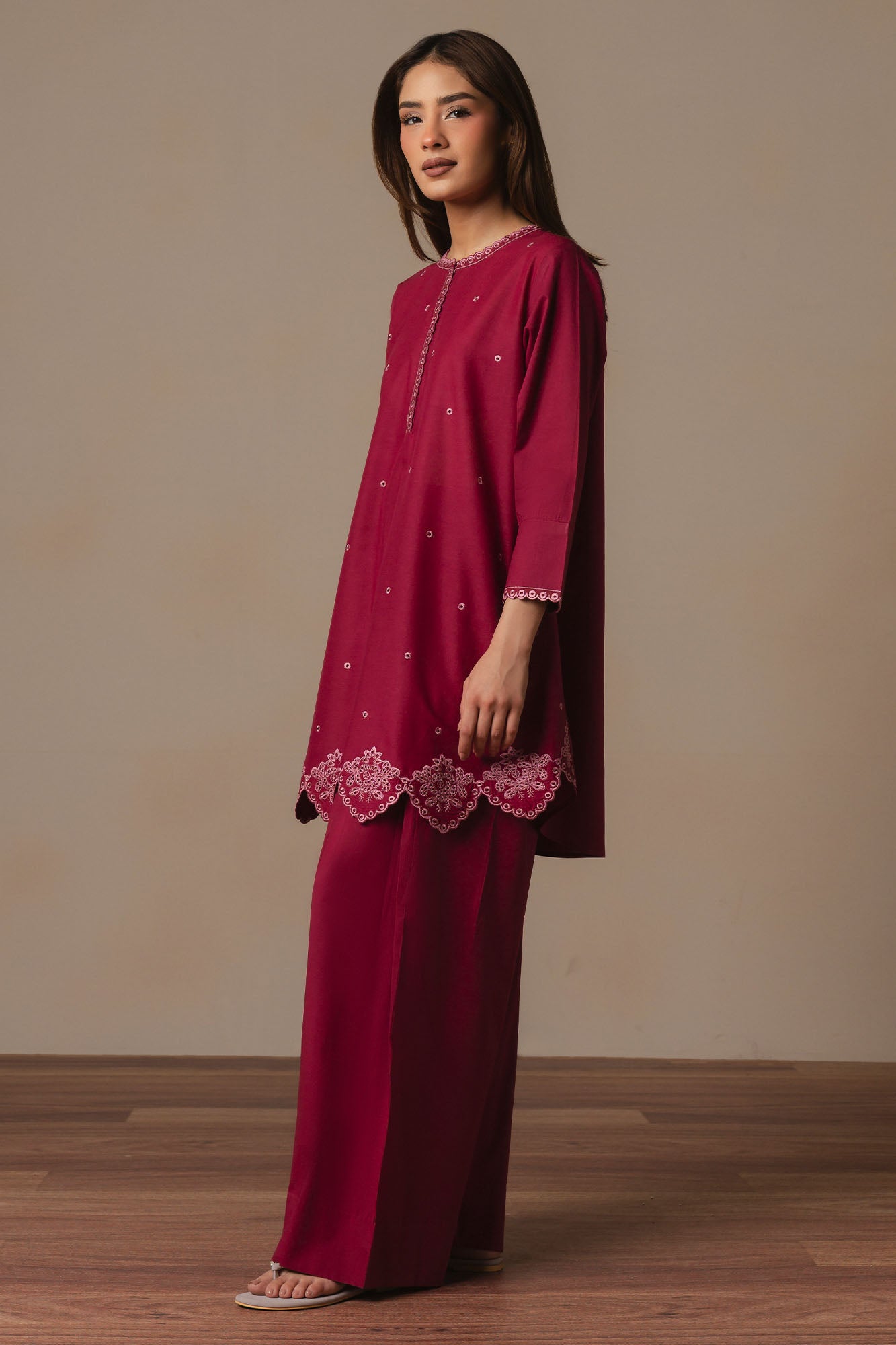 BERRY POP-2PC (SHIRT & SHALWAR)