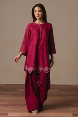 BERRY POP-2PC (SHIRT & SHALWAR)