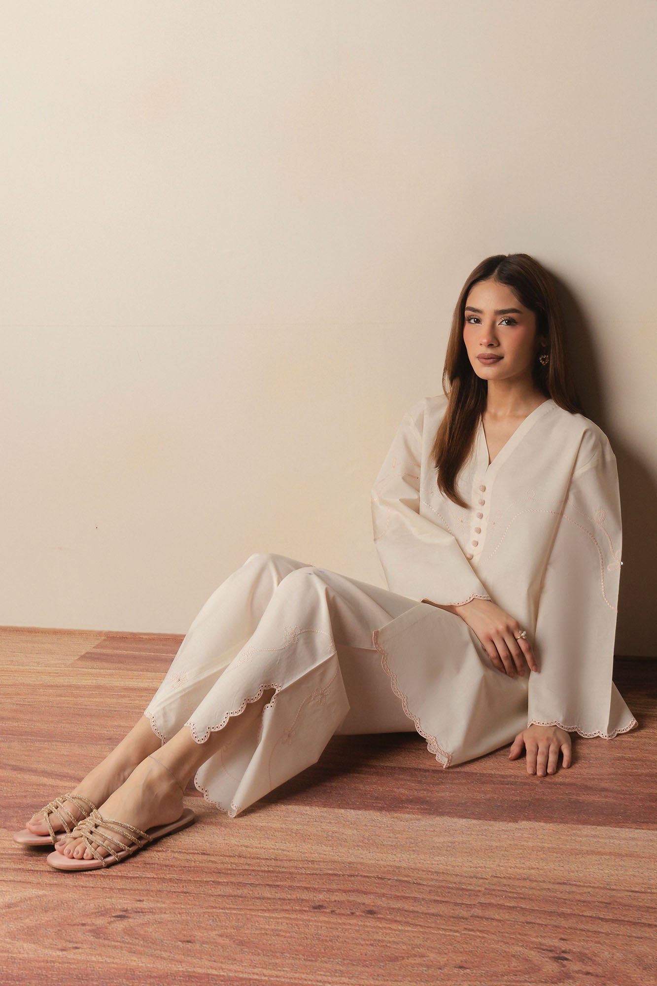 PETAL PEACH-2PC (SHIRT & TROUSER)
