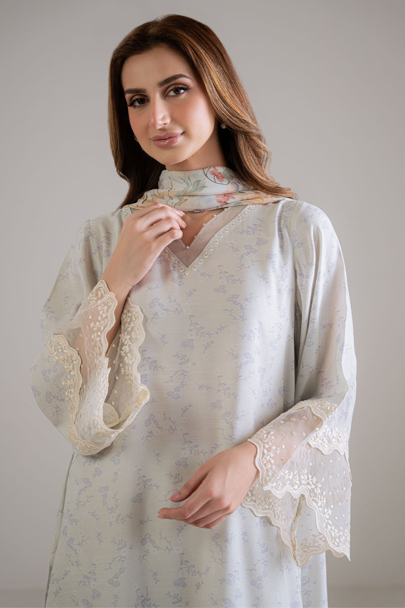 IVORY HUSH -3PC (SHIRT, TROUSER & DUPATTA)