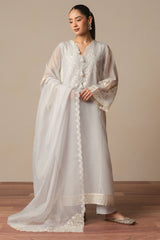 LAVINA AZURE-3PC (SHIRT, TROUSER & DUPATTA)