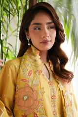 SUNLIT GARDEN-3PC (SHIRT, TROUSER & DUPATTA)