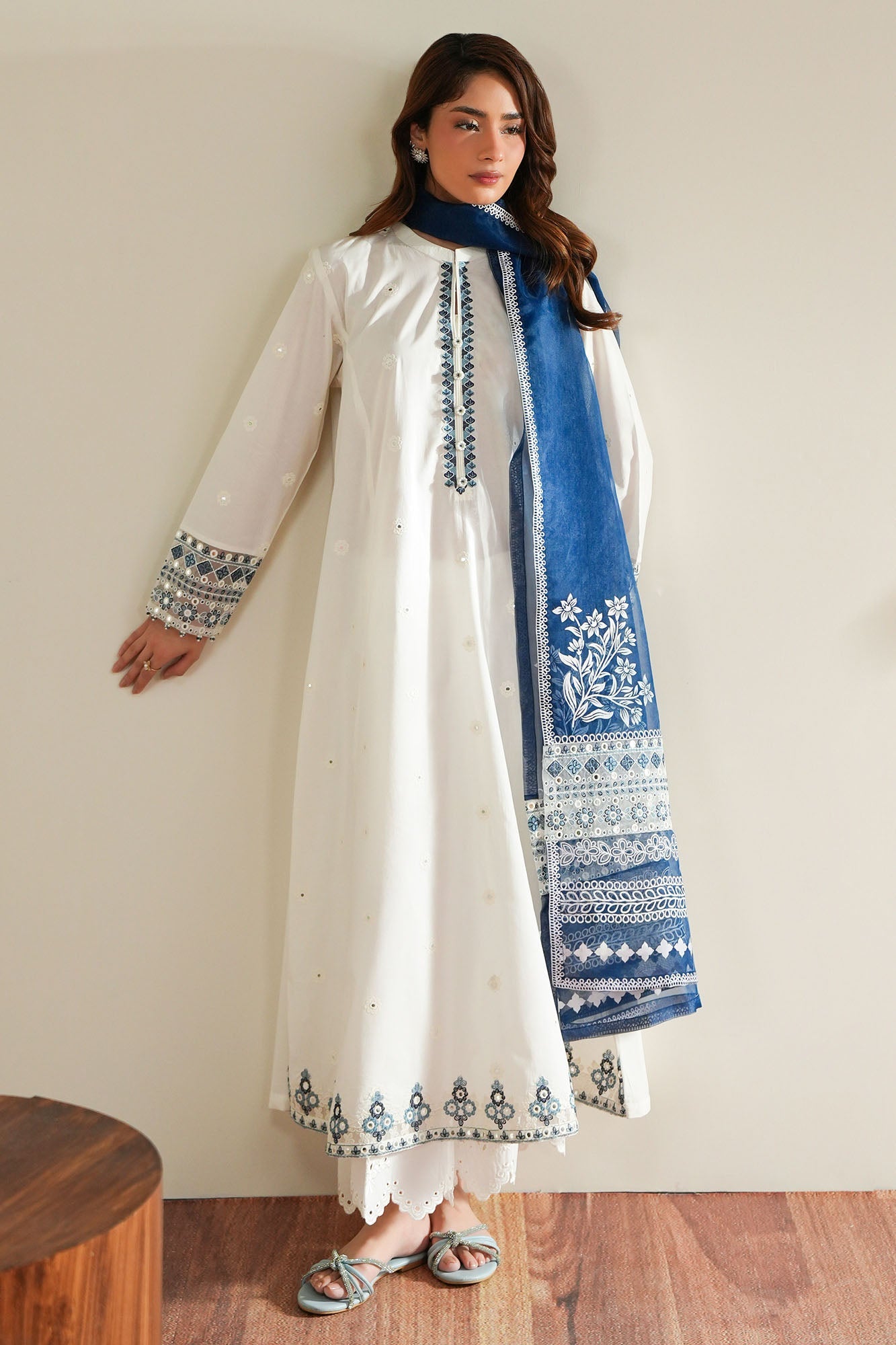 PORCELAIN PETAL - 2PC (SHIRT & DUPATTA)
