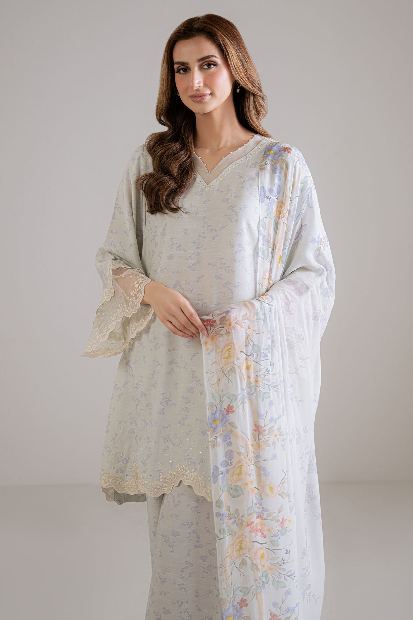 IVORY HUSH -3PC (SHIRT, TROUSER & DUPATTA)