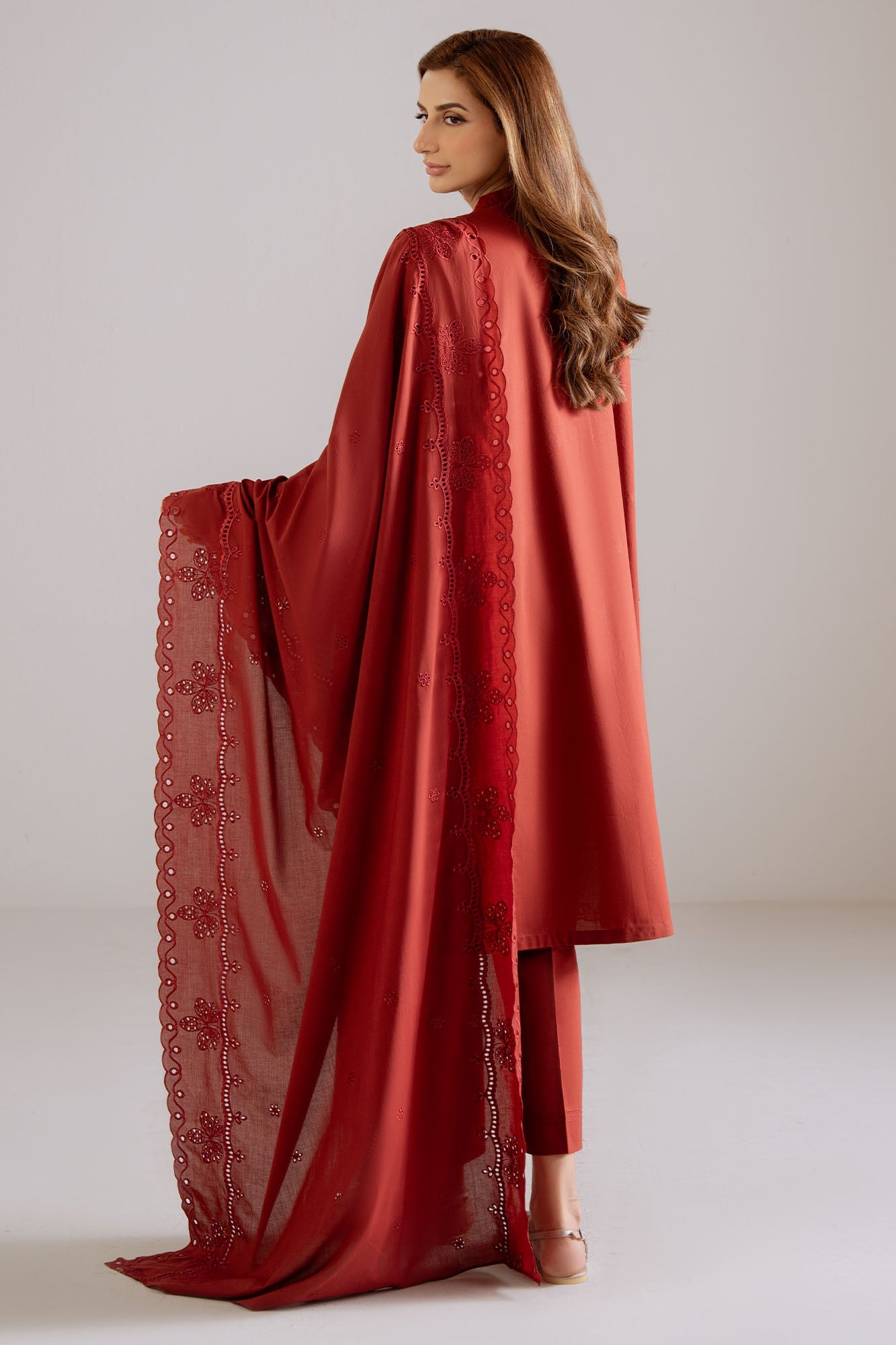 MULBERRY LACE -3PC (SHIRT, TROUSER & DUPATTA)