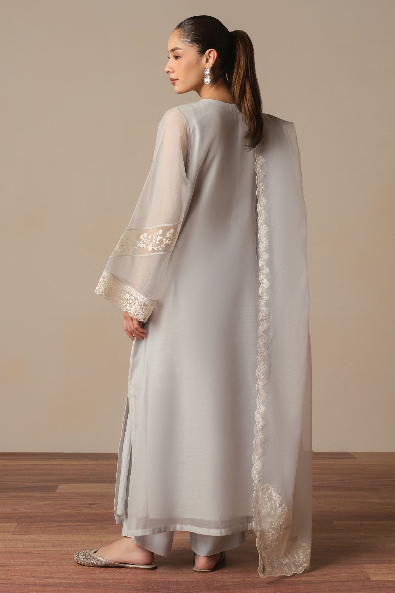 LAVINA AZURE-3PC (SHIRT, TROUSER & DUPATTA)