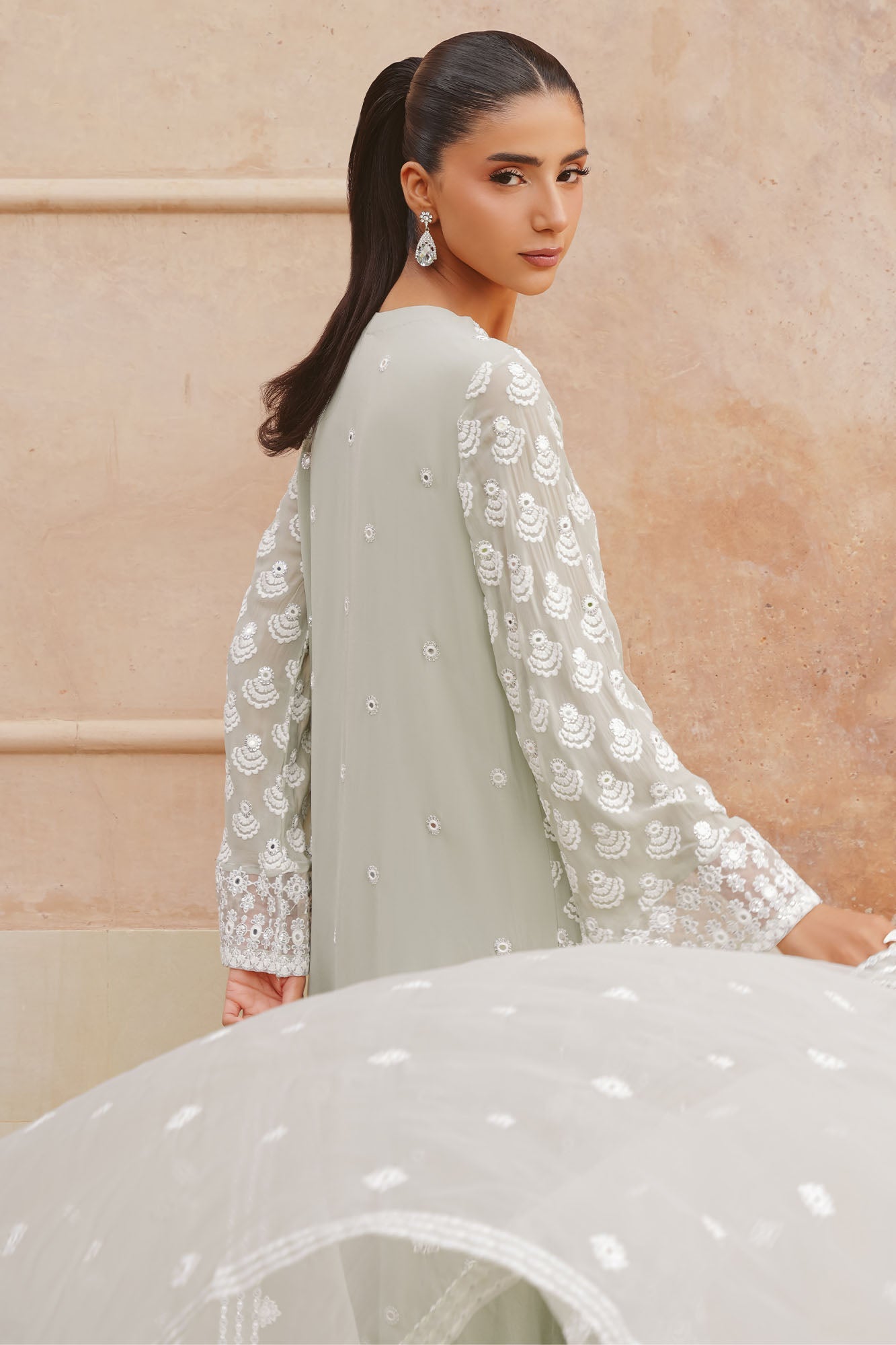 AQUA SPARKLE-3PC (SHIRT, TROUSER & DUPATTA)