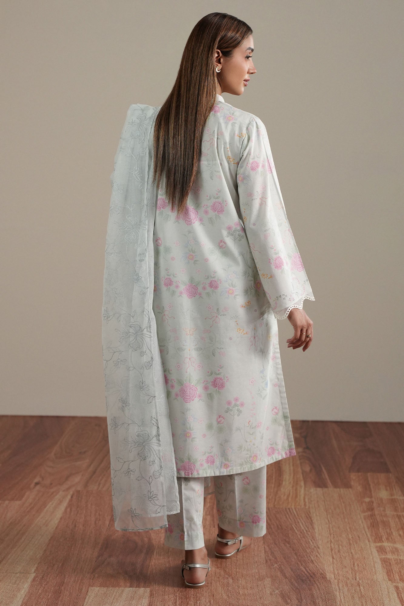 VOYAGE GARDEN-3PC (SHIRT, TROUSER & DUPATTA)