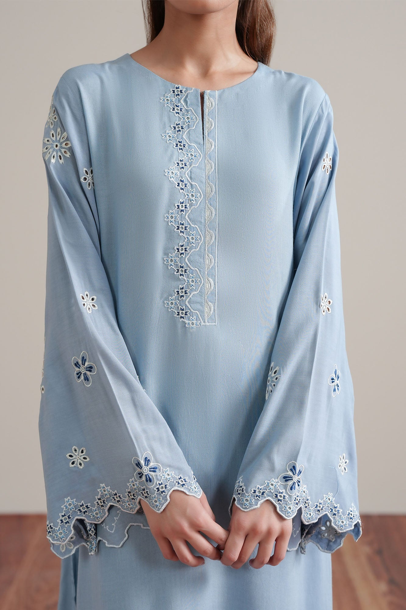 BLUE SWAY-2PC (SHIRT & TROUSER)