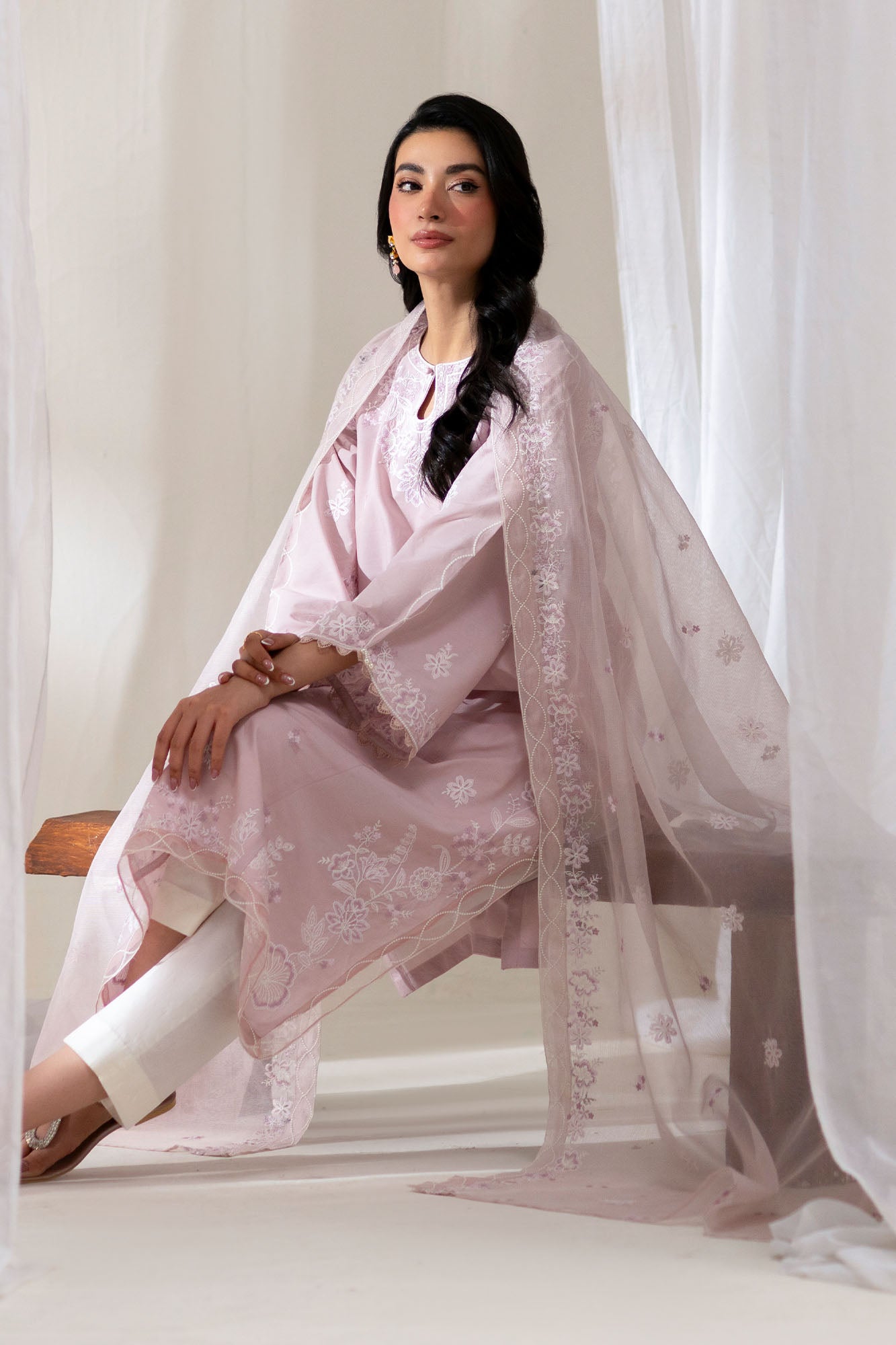 ORCHID PINK-2PC (SHIRT & DUPATTA)