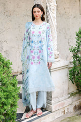 AQUA GLINT-3PC (SHIRT, TROUSER & DUPATTA)