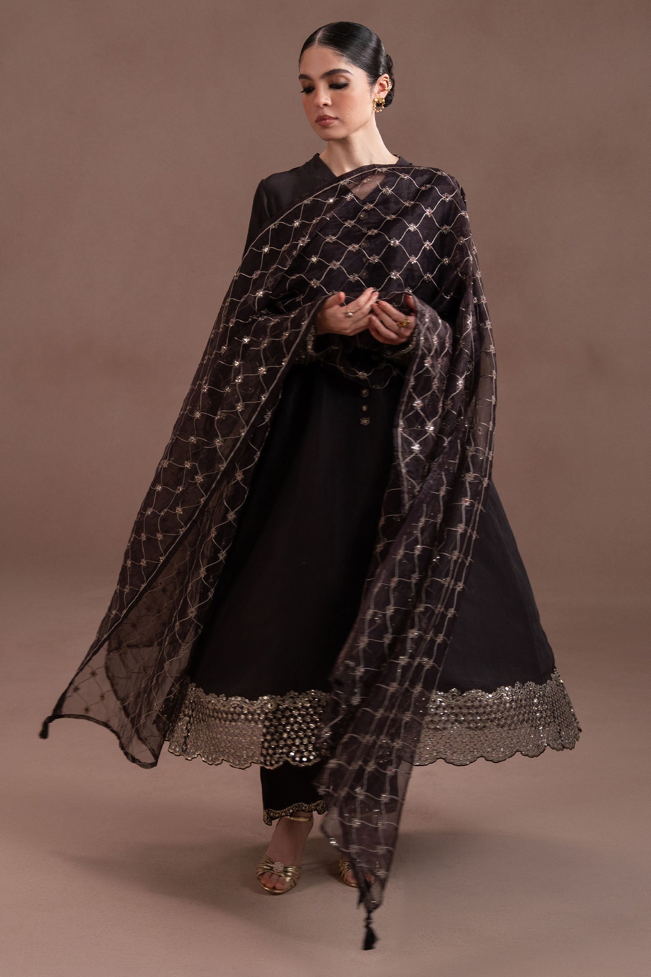 GOLDEN OAK-3PC (SHIRT, TROUSER & DUPATTA)
