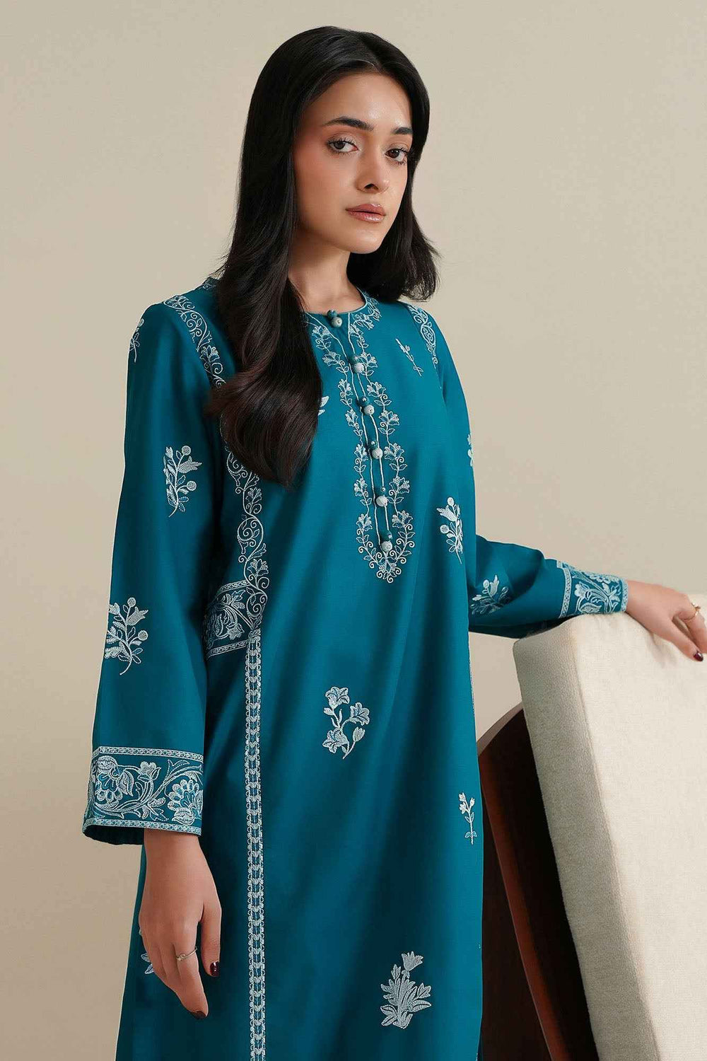 DEEP TEAL-2PC (SHIRT & TROUSER)