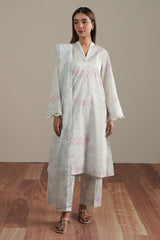 VOYAGE GARDEN-3PC (SHIRT, TROUSER & DUPATTA)