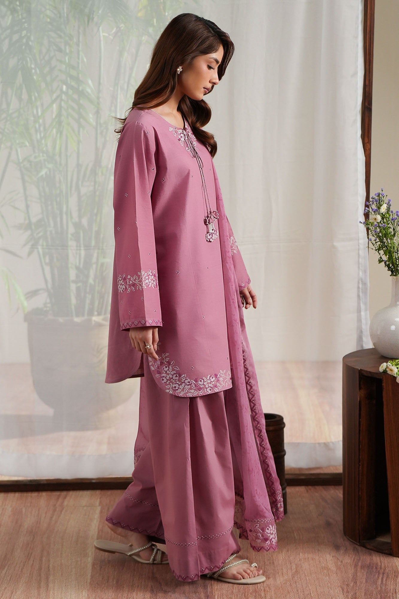 ROSE ELEGANCE-3PC (SHIRT, SHALWAR & DUPATTA)