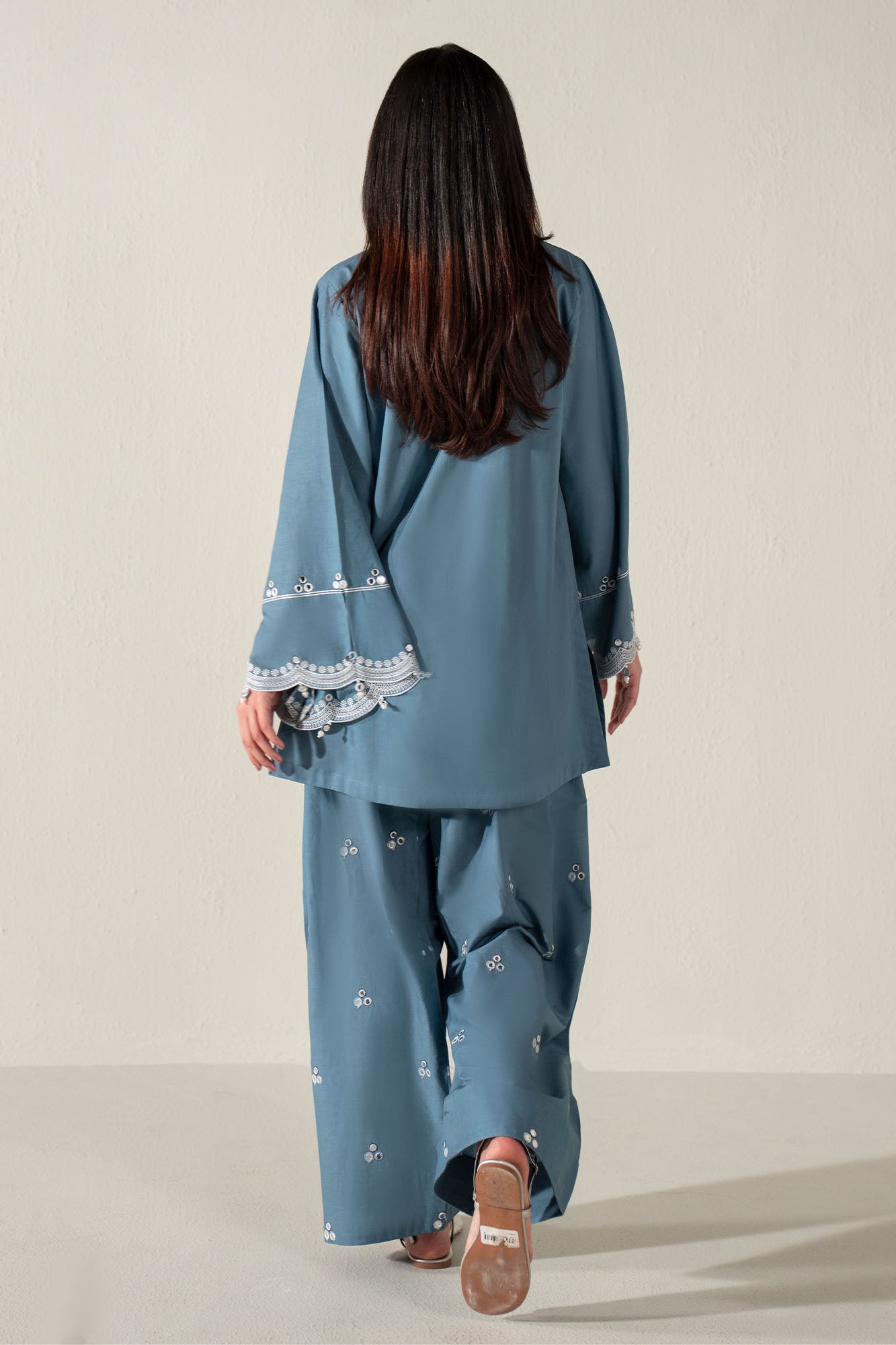 AURELIAN BLUE-2PC (SHIRT & SHALWAR)