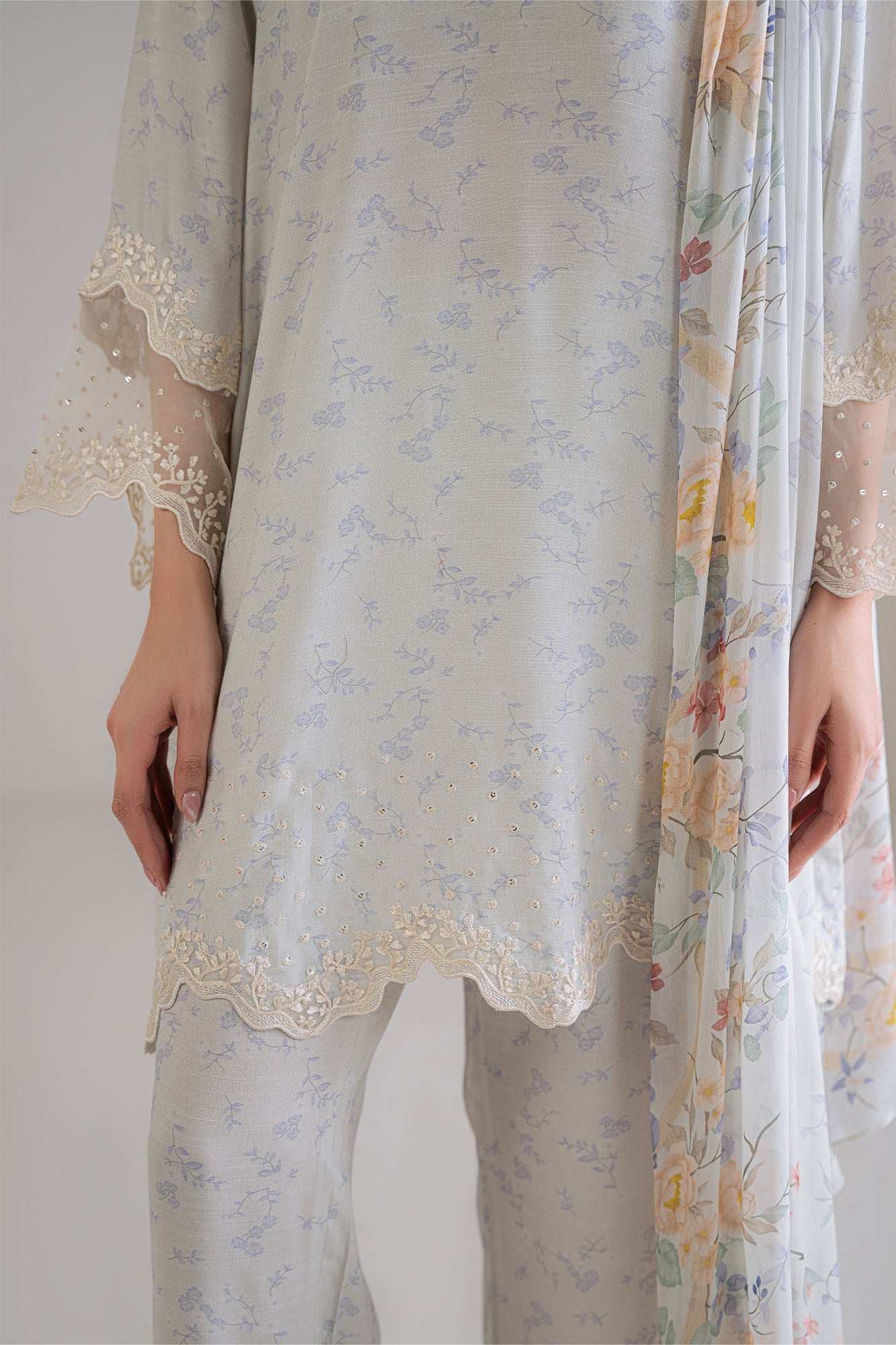 IVORY HUSH -3PC (SHIRT, TROUSER & DUPATTA)