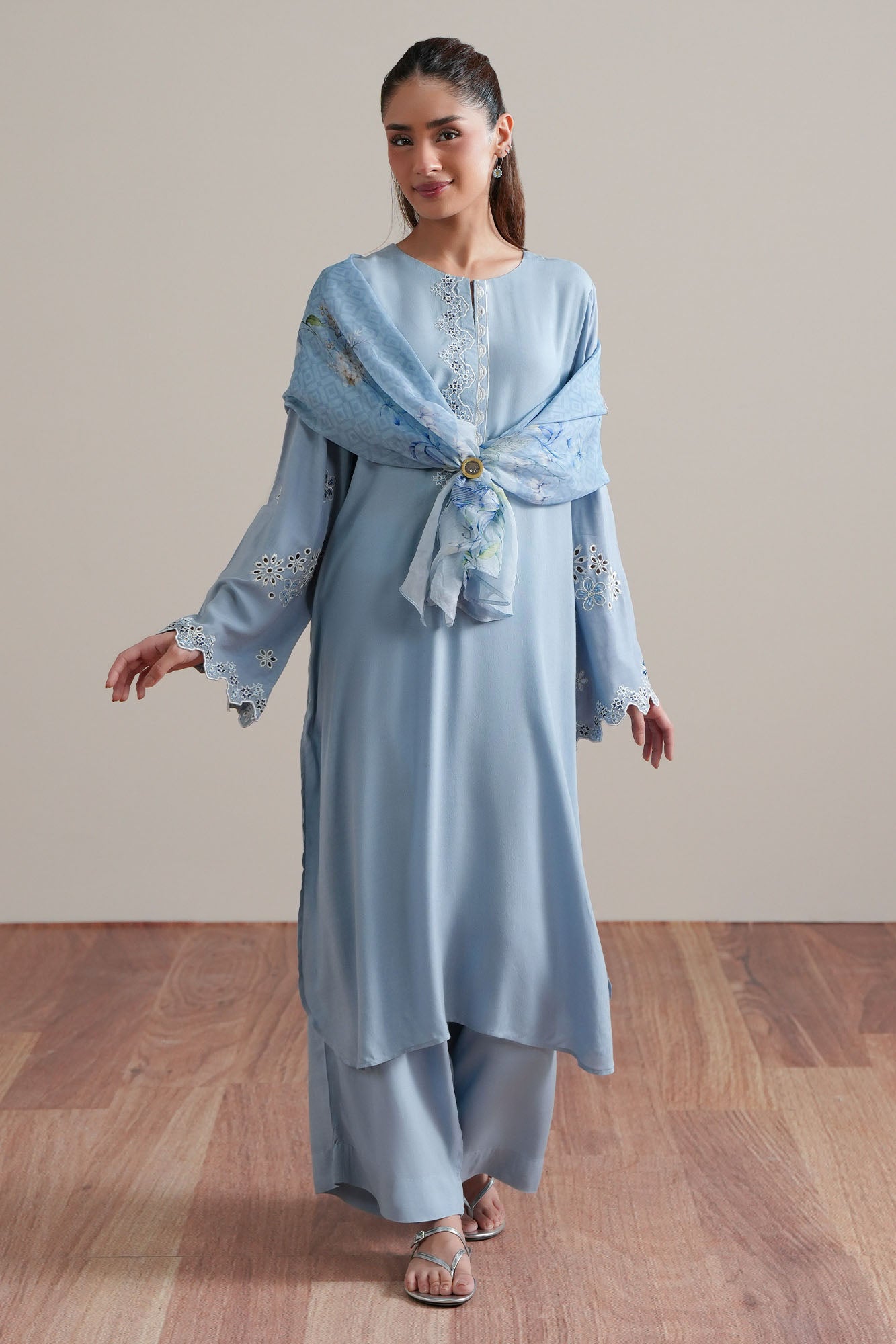 BLUE SWAY-2PC (SHIRT & TROUSER)