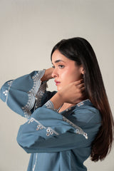 AURELIAN BLUE-2PC (SHIRT & SHALWAR)