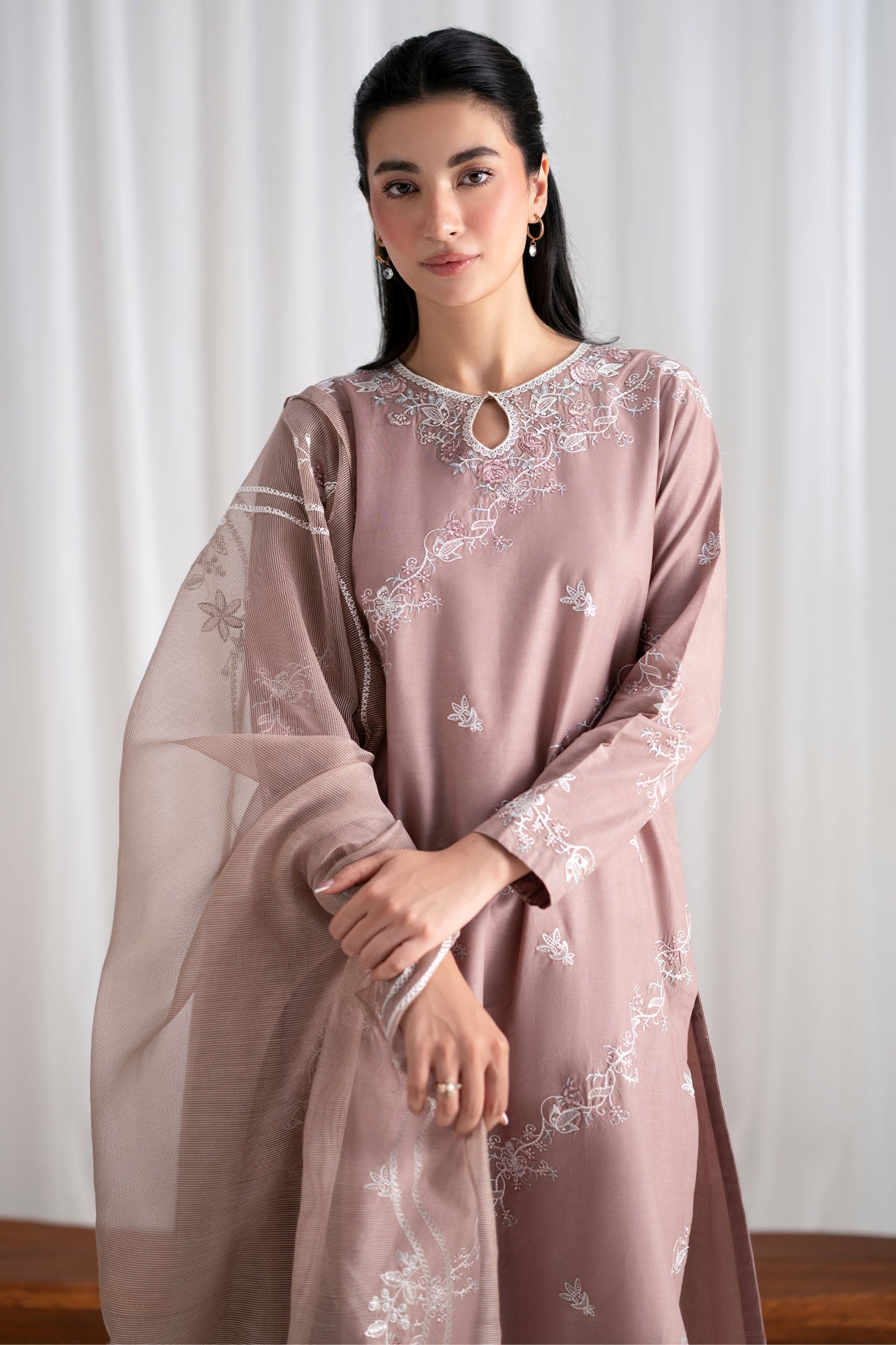 GARDENIA-3PC (SHIRT, TROUSER & DUPATTA)