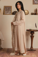 SANDSTONE GRACE -3PC (SHIRT, TROUSER & DUPATTA)
