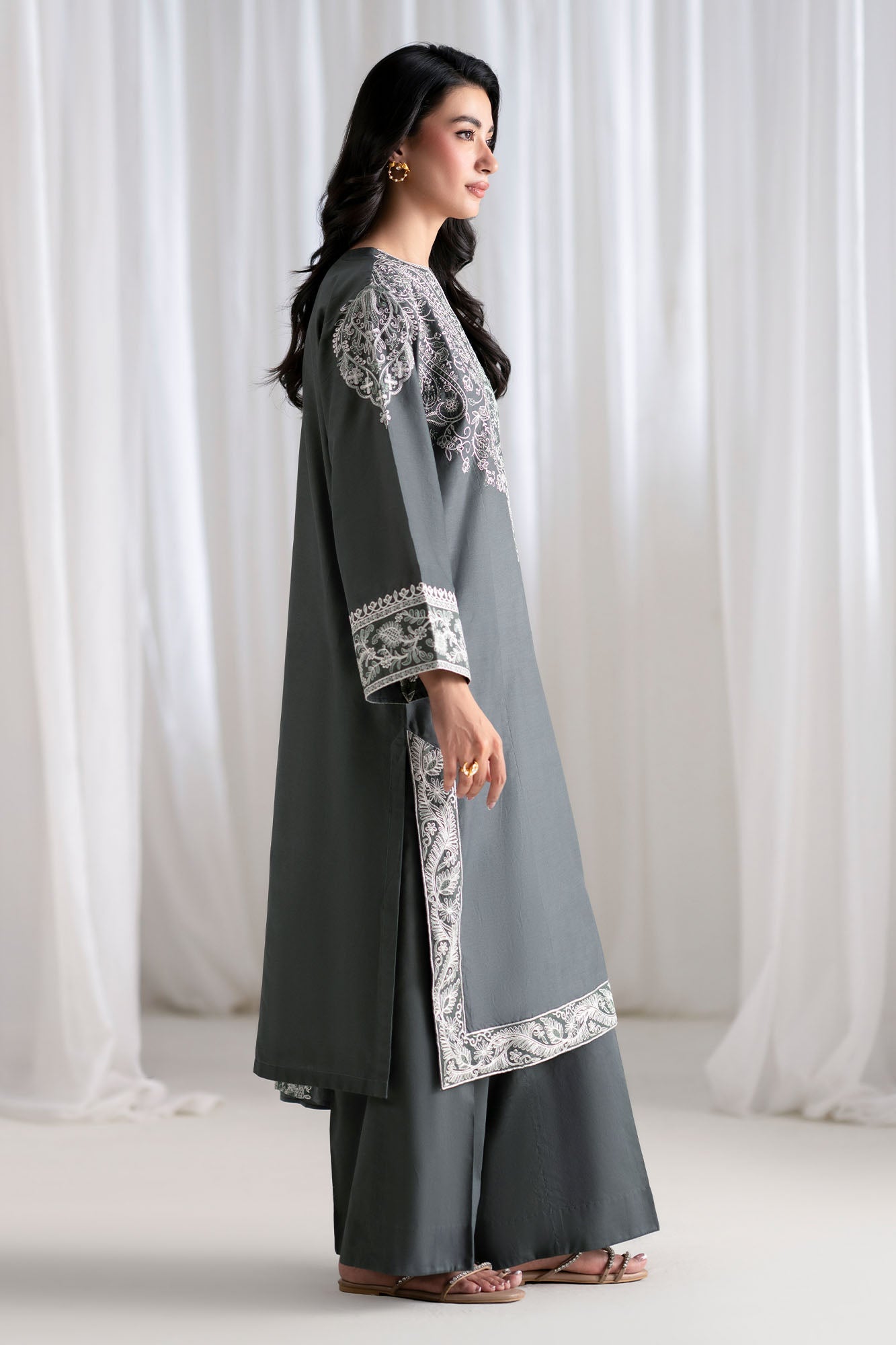EMERALD GROVE-3PC (SHIRT, TROUSER & DUPATTA)
