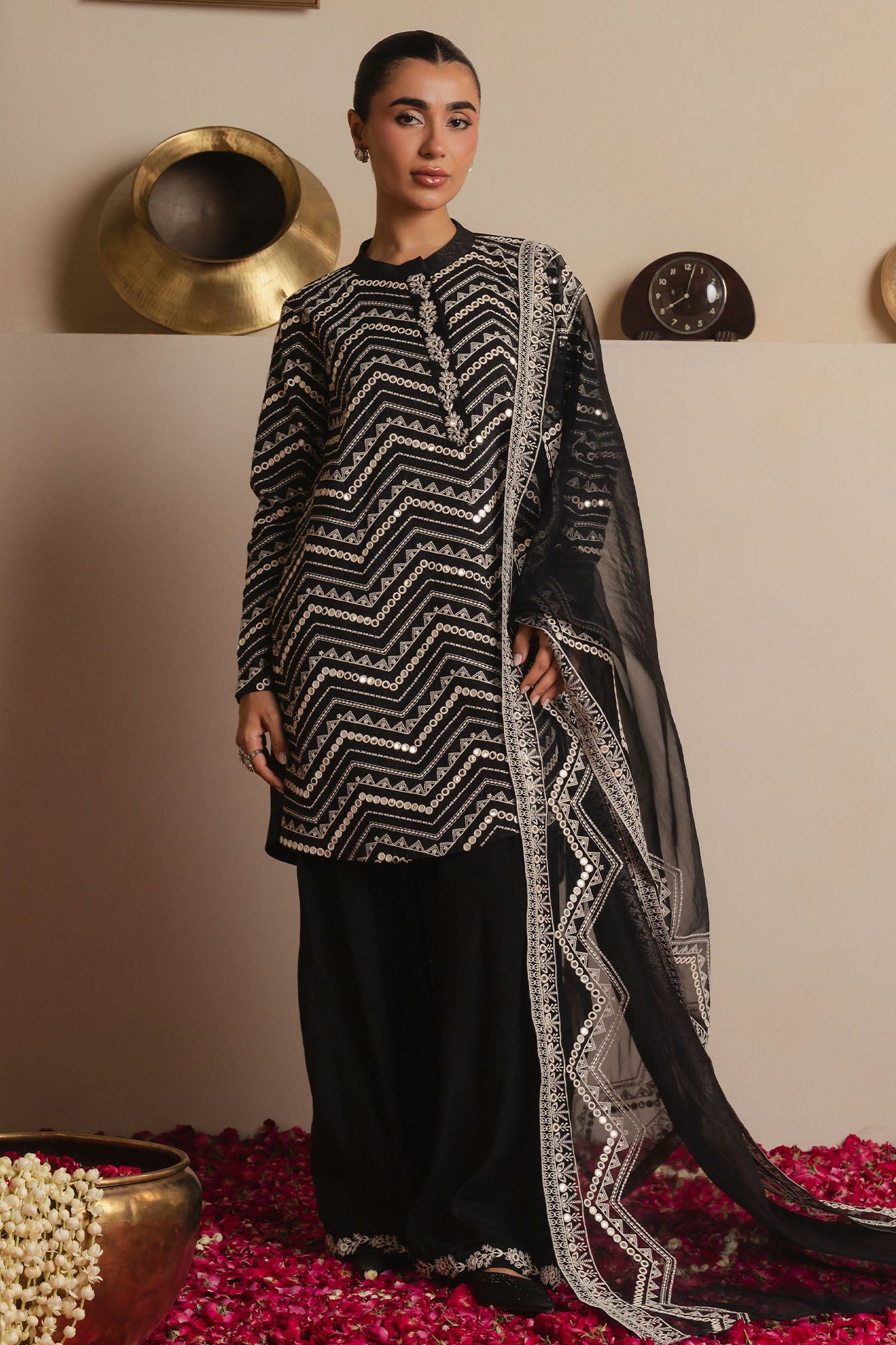 SHADOW STRIPES-3PC (SHIRT, SHALWAR & DUPATTA)