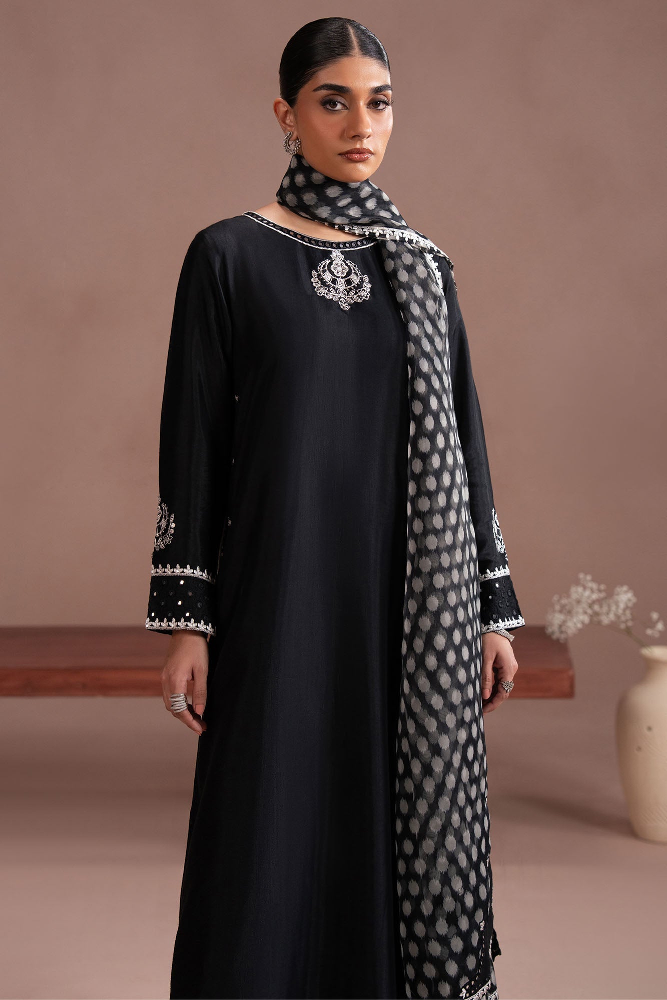 SILVER MINK-3PC (SHIRT, TROUSER & DUPATTA)
