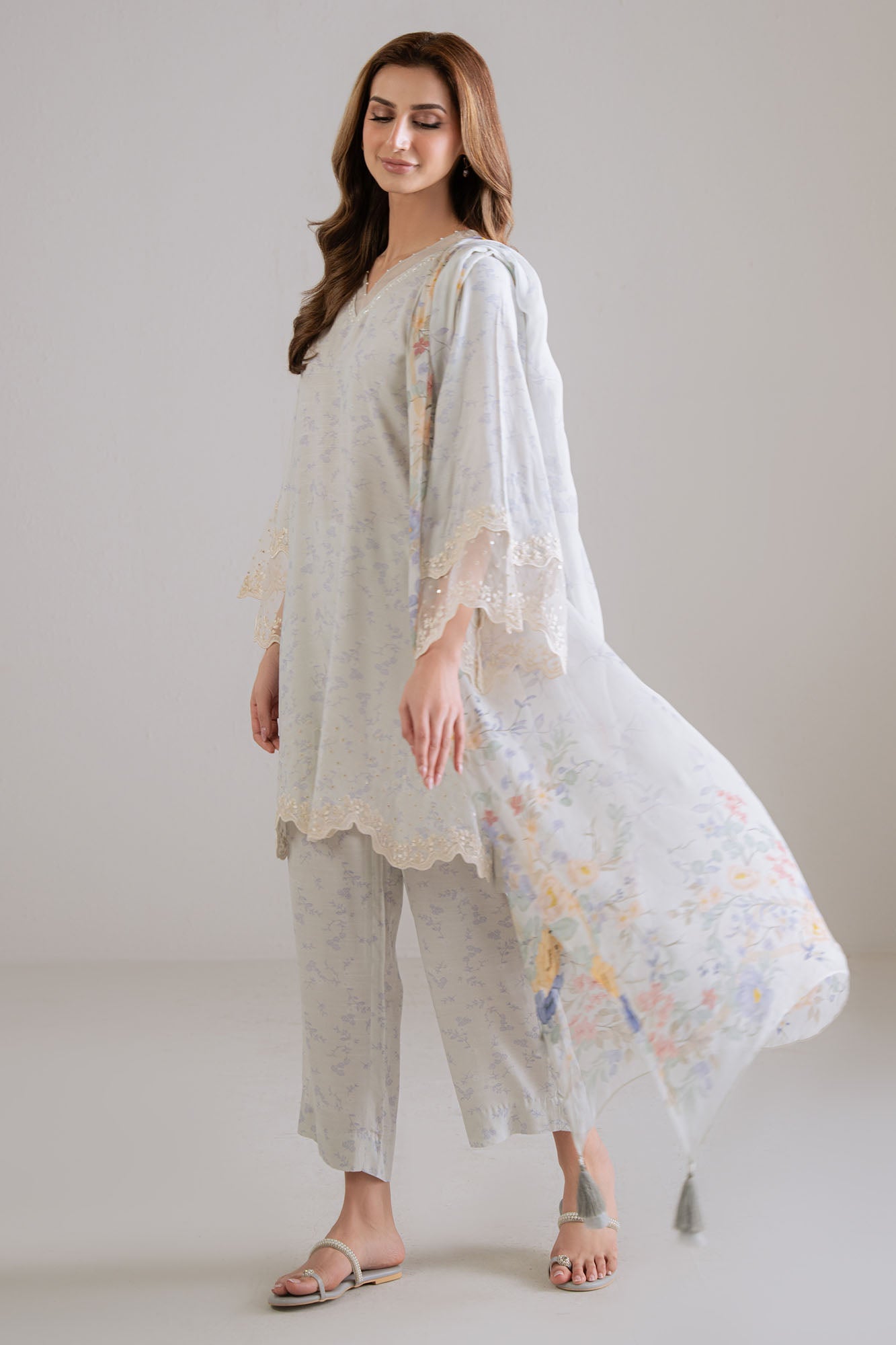 IVORY HUSH -3PC (SHIRT, TROUSER & DUPATTA)