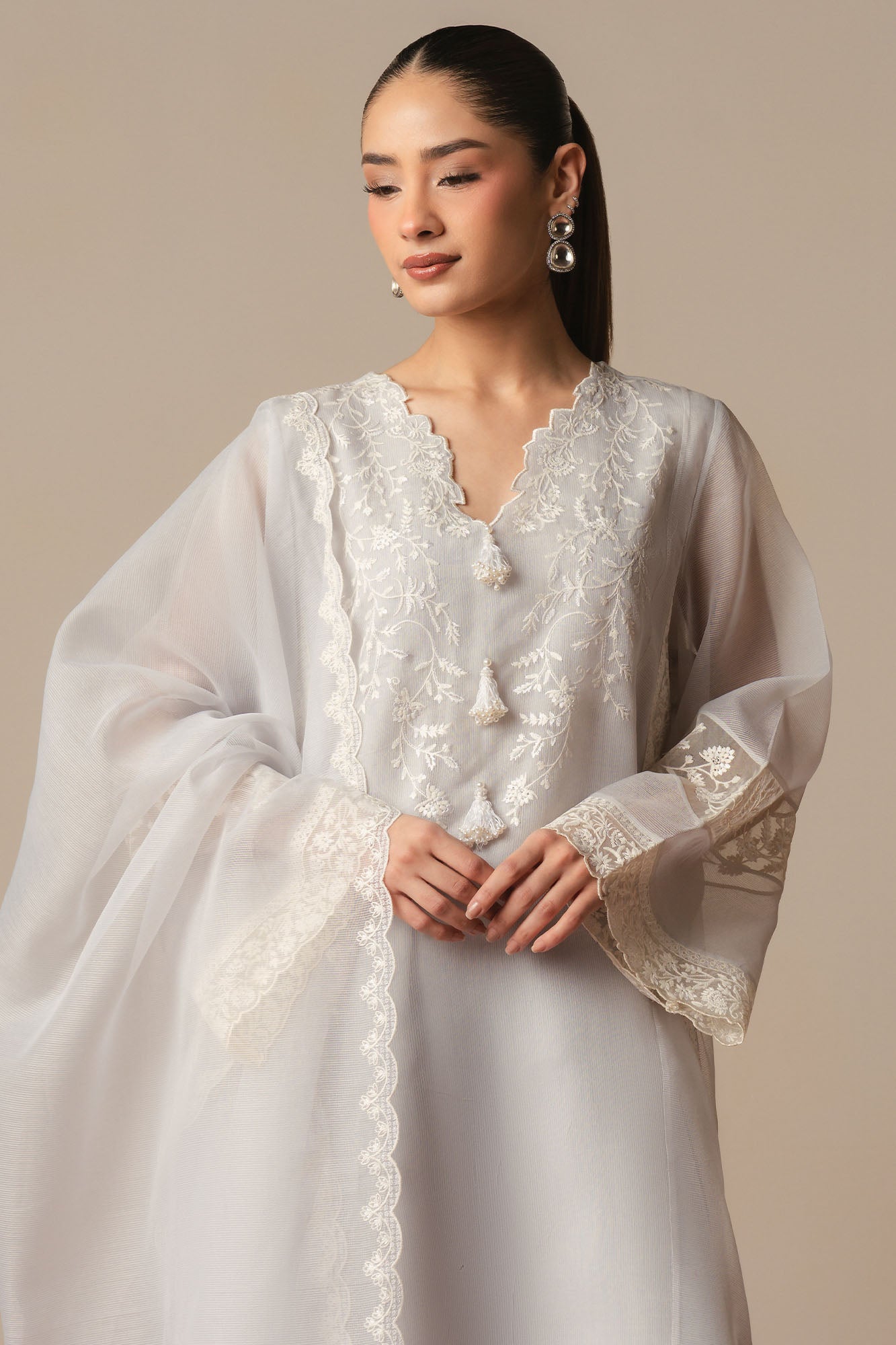 LAVINA AZURE-3PC (SHIRT, TROUSER & DUPATTA)