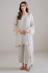 IVORY HUSH -3PC (SHIRT, TROUSER & DUPATTA)