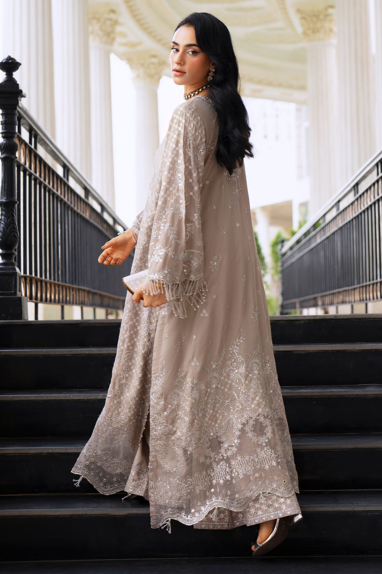 MOONLIT SPARKLE-2PC SILK EMBROIDERED PRET