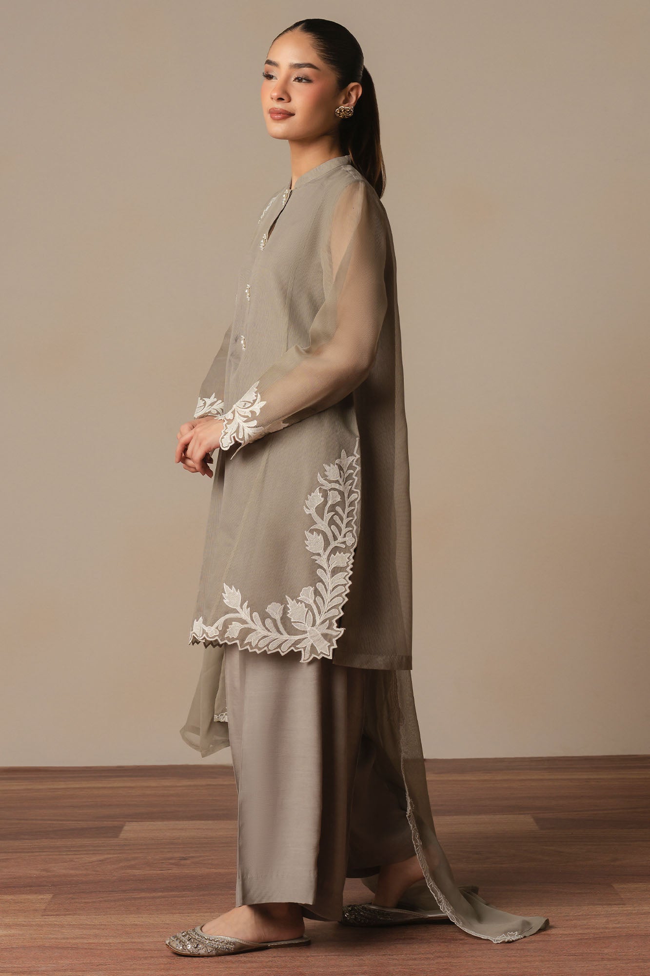 PURITAN GRAY -3PC (SHIRT, TROUSER & DUPATTA)