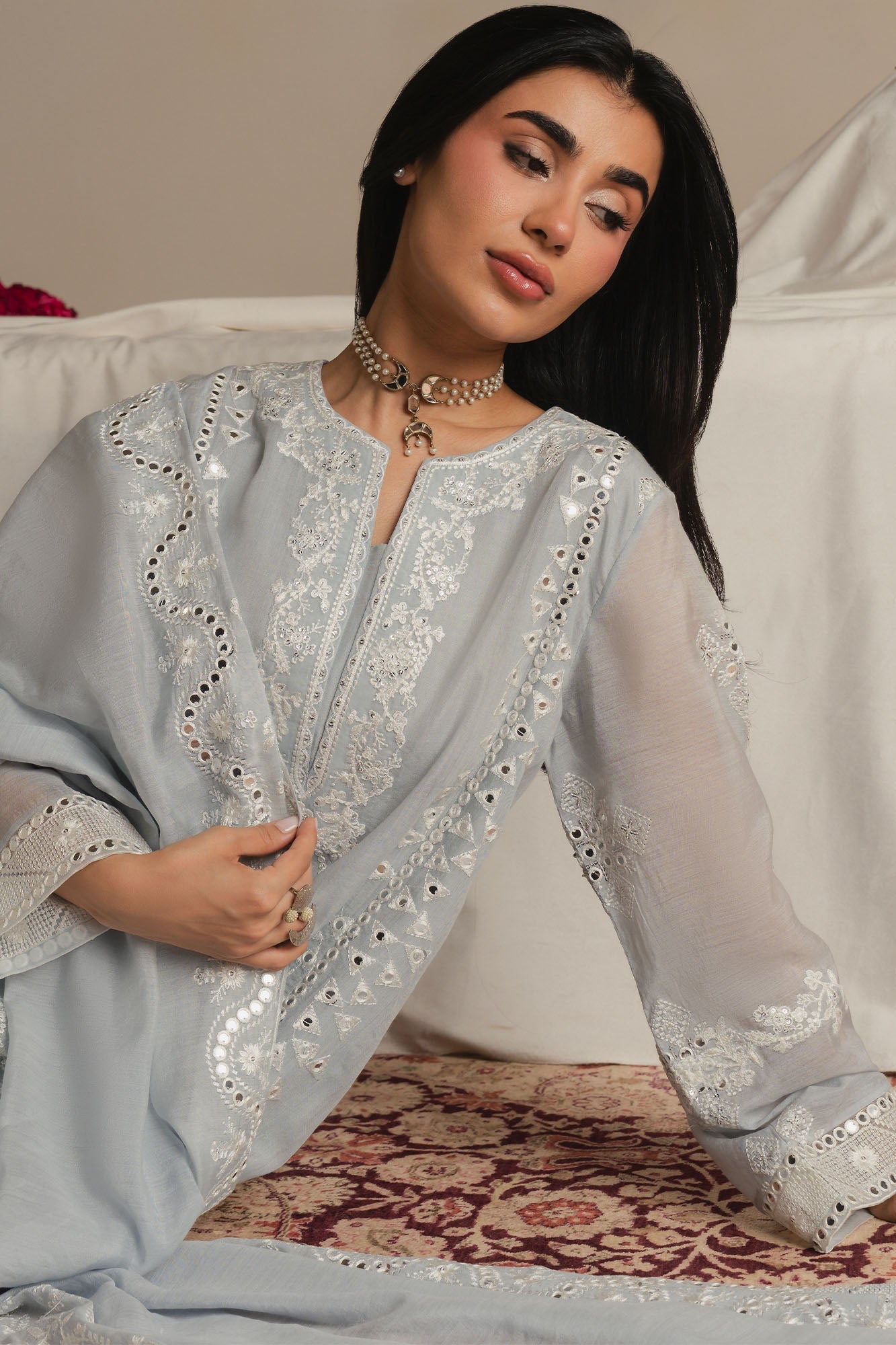 ARCTIC FROST -3PC (SHIRT, TROUSER & DUPATTA)