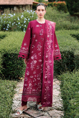 CRIMSON ROYALE-3PC (SHIRT, TROUSER & DUPATTA)