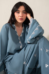 AURELIAN BLUE-2PC (SHIRT & SHALWAR)