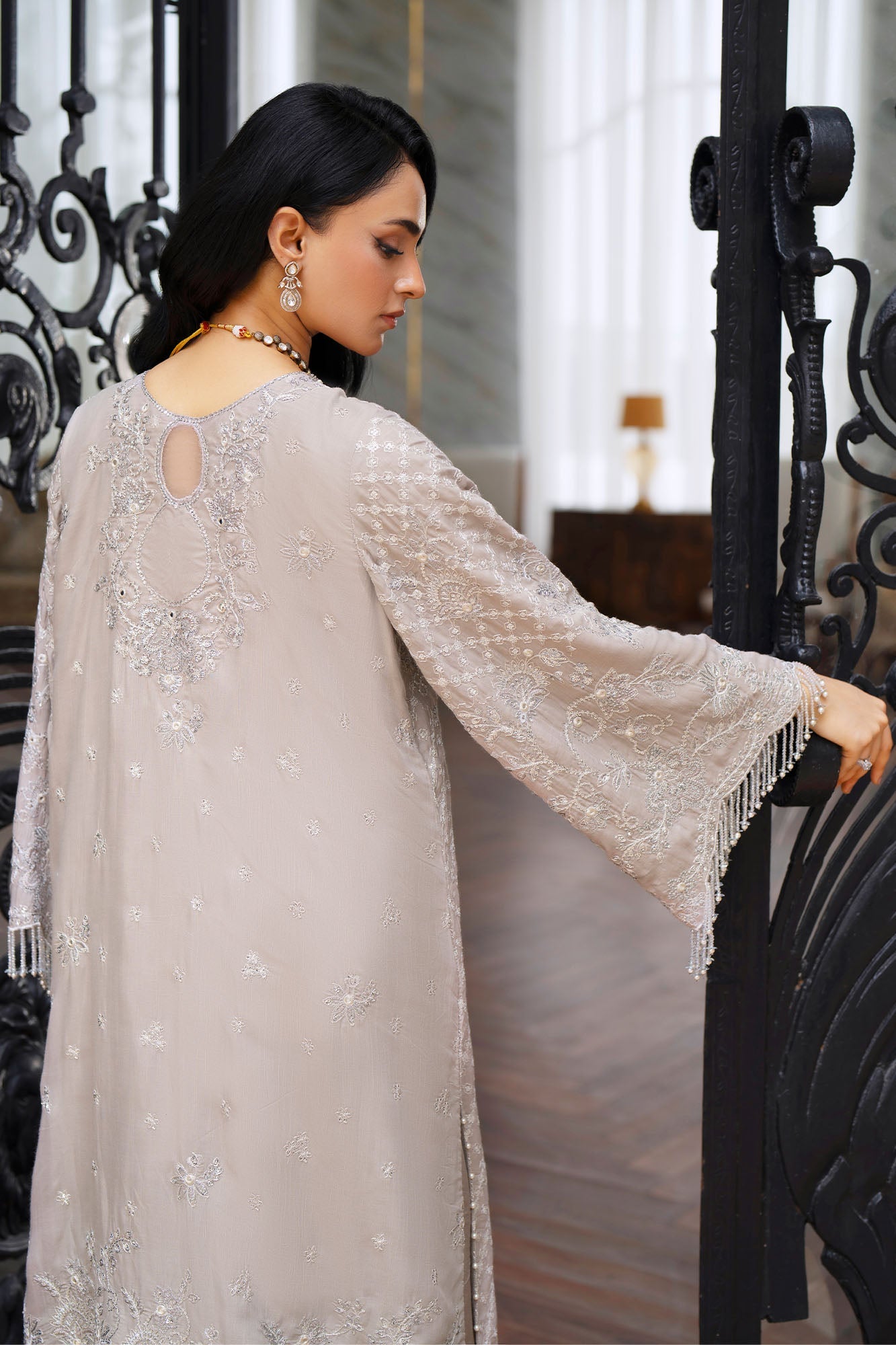 MOONLIT SPARKLE-2PC SILK EMBROIDERED PRET