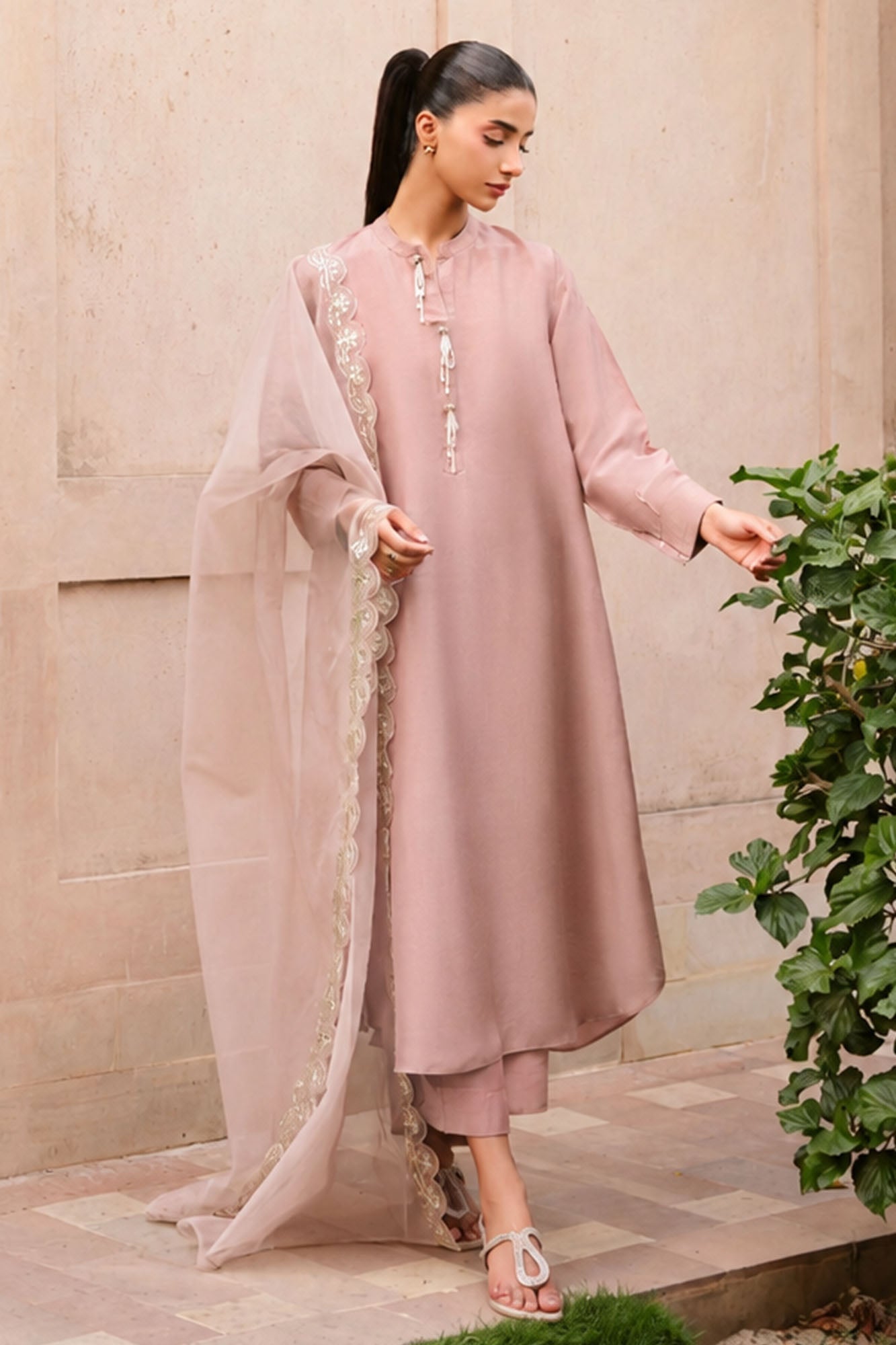 AMBER ECHO -3PC (SHIRT, TROUSER & DUPATTA)