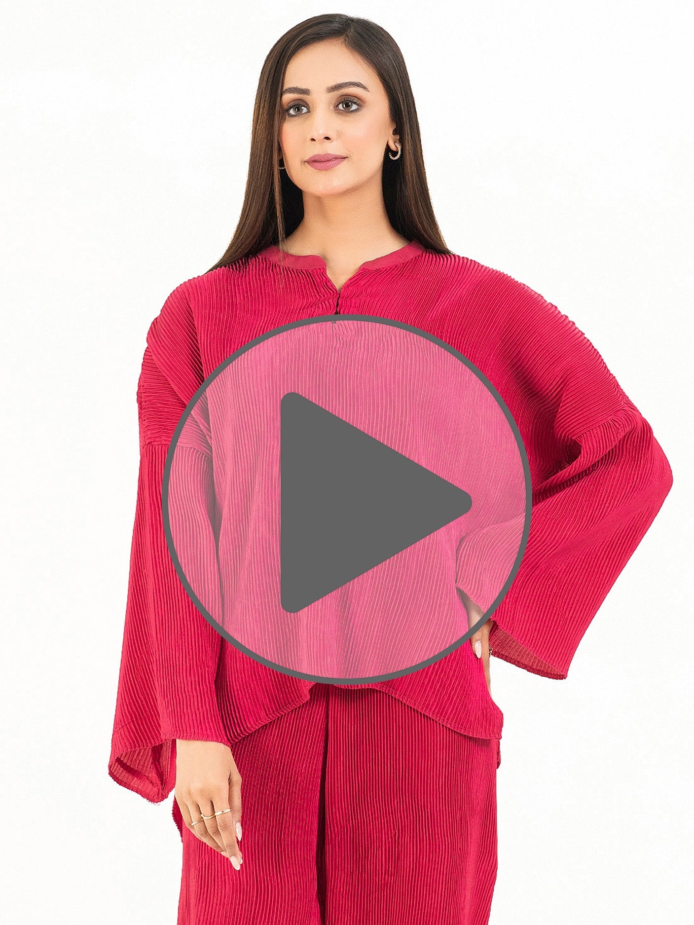 Pleated Silk Co-Ord Set