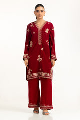 Velvet Embroidered Co-Ord Set
